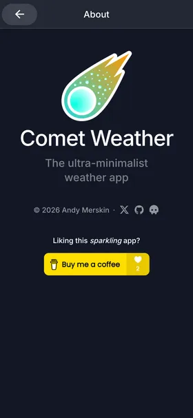 Comet Weather screenshot