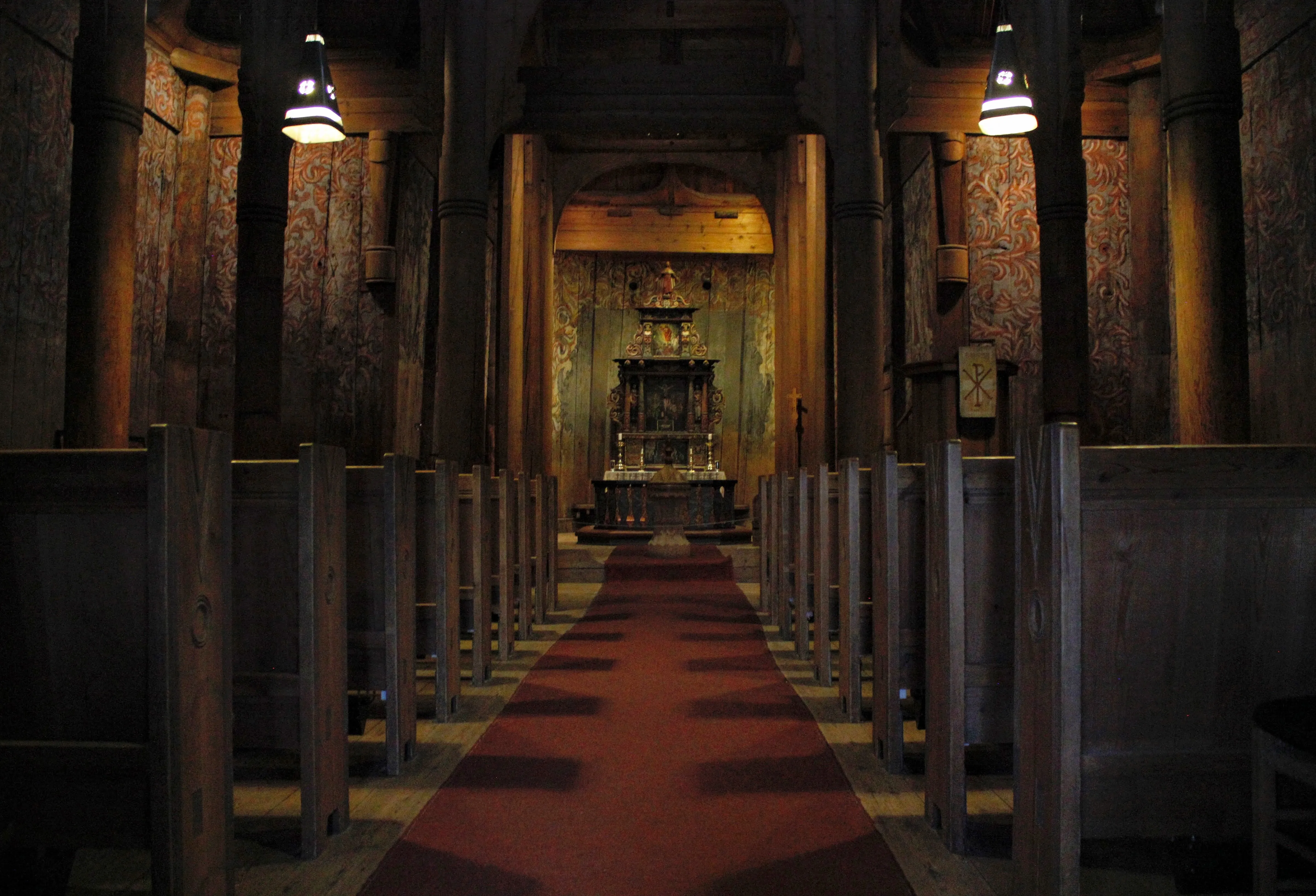 Inside the Norwegian Stave Church (2016)